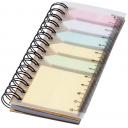 Image of Spinner spiral notebook with coloured sticky notes